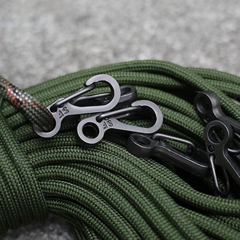 Survival EDC Paracord Carabiner Snap