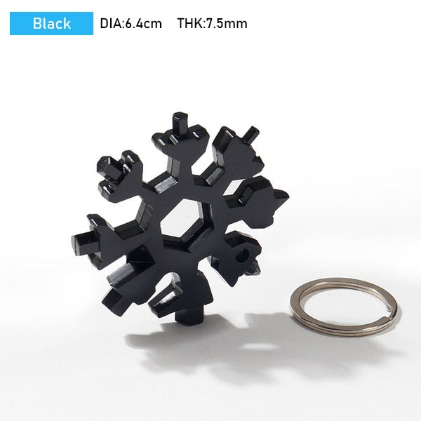 Snowflake Multi Tool Pocket Keyring Spanner