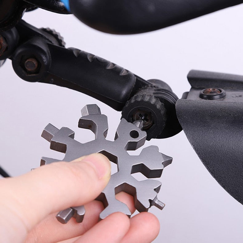 Snowflake Multi Tool Pocket Keyring Spanner