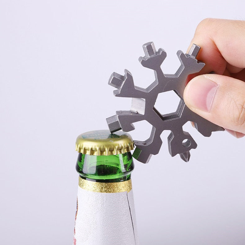 Snowflake Multi Tool Pocket Keyring Spanner