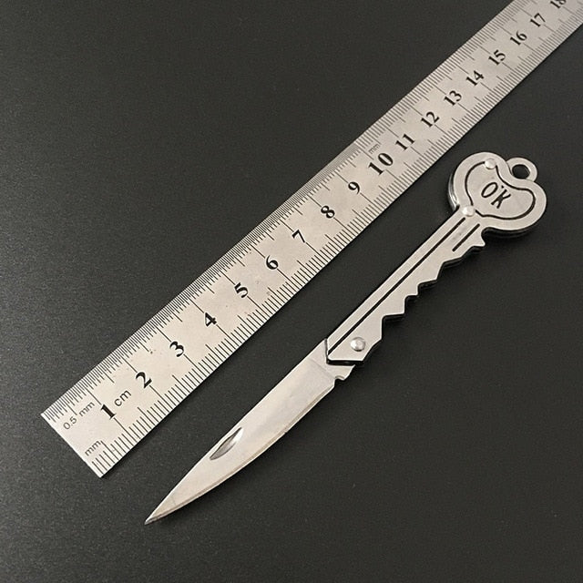 Mini Keyring Fold Blade Survive Outdoor kit