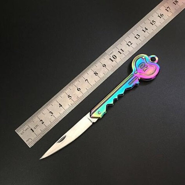 Mini Keyring Fold Blade Survive Outdoor kit